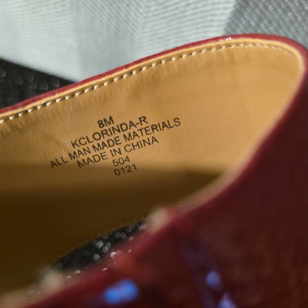 Calvin Klein Women's Vibrant Red Sandals - Picture 3 of 5